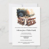 Land Italiaans Toscaans diner landschap waterverf Kaart (Voorkant)