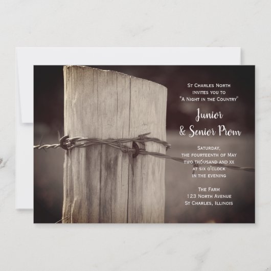 Land Junior/Senior Prom Kaart (Voorkant)