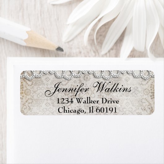  Land Kant Adresetiketten Etiket (Insitu)