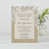  Land Kant Ontwerp en Burlap Kaart (Staand voorkant)