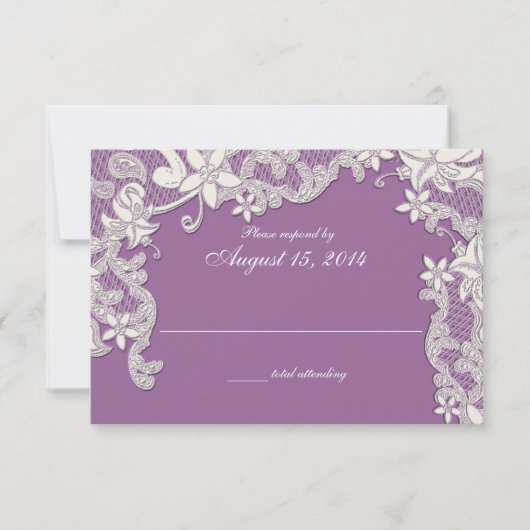 Land Kant Stijl Ontwerp Reactie RSVP Kaartje (Voorkant)