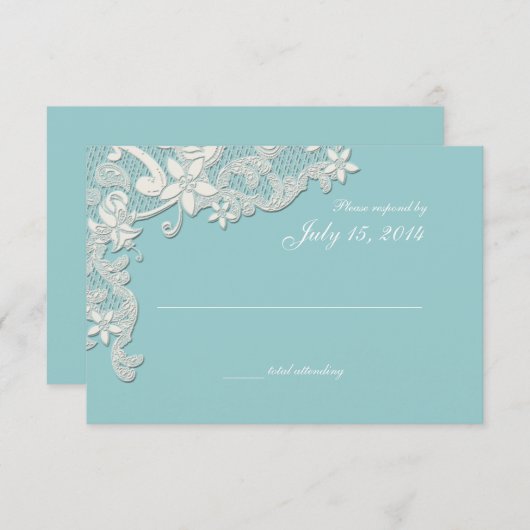  Land Kant Stijl Ontwerp Reactie RSVP Kaartje (Voorkant / Achterkant)