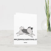 Land Keeshond Bedankkaart (Achterkant)