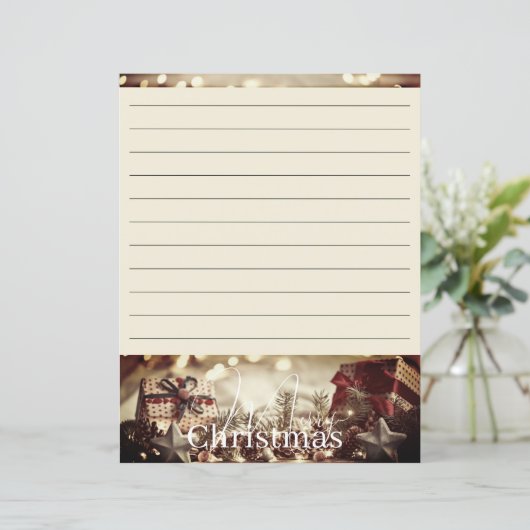  land Kerst briefpapier papier (Staand voorkant)