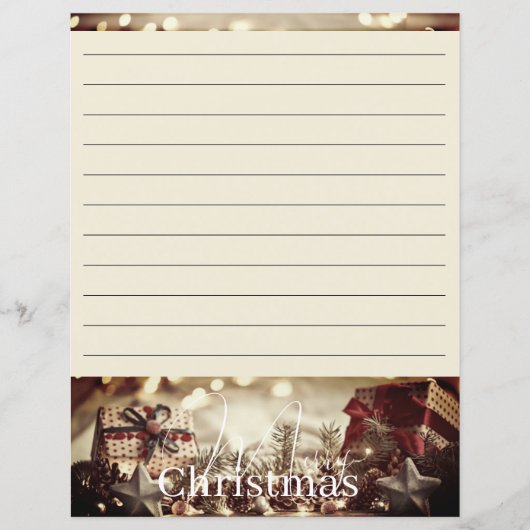 land Kerst briefpapier papier (Voorkant)