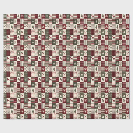 Land Kerst inpakpapier (Vlak)