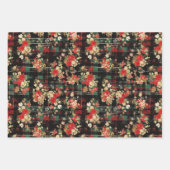 Land Kerst Plaid Florals Noodlijdend Inpakpapier Vel (Voorkant 3)