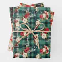 Land Kerst Plaid Florals Noodlijdend