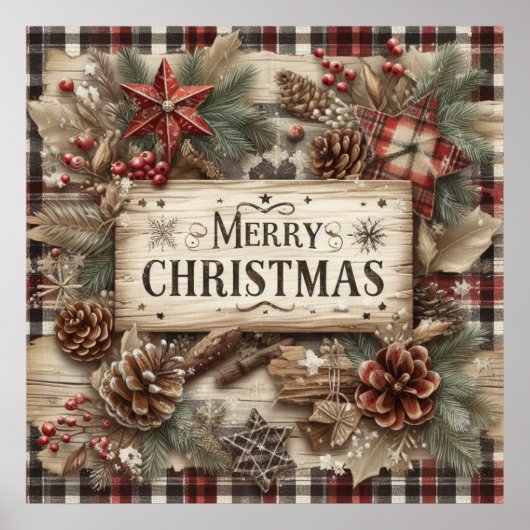 Land Kerst Poster (Voorkant)