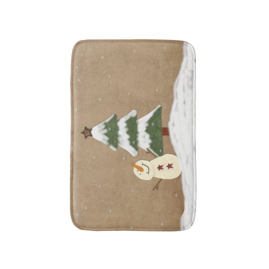 Land Kerstboom Bad Mat (Voorkant Verticaal)