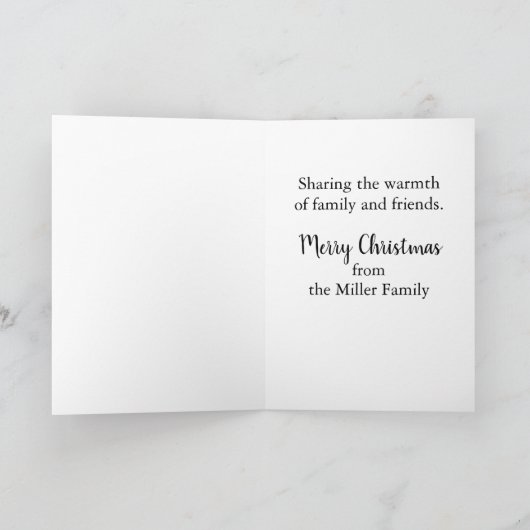 Land Kerstboom Rood Rustiek  Kaart (Binnen)