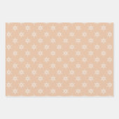 Land Kerstmis met een mooi sneeuwvlokpatroon Inpakpapier Vel (Voorkant)