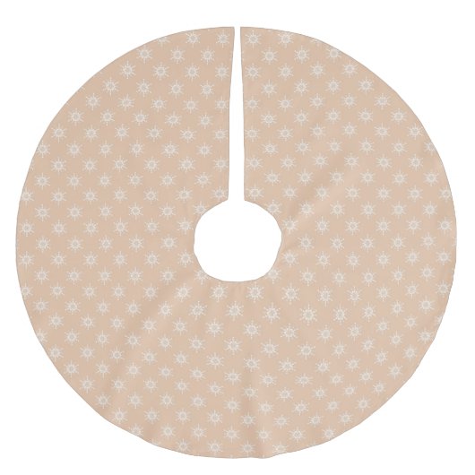 Land Kerstmis met een mooi sneeuwvlokpatroon Kerstboom Rok (Voorkant)