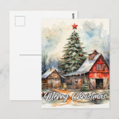 Land Kerstmis prettige feestdagen | iedereen Briefkaart (Voorkant / Achterkant)