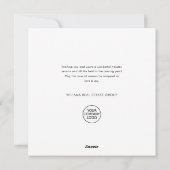  Land Kerststal Pine Tree Corporate Feestdagenkaart (Achterkant)