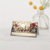 Land Kerstthema Plaatskaartje (Voorkant)