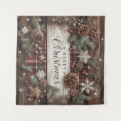 Land Kerstwandtapijt Wandkleed (Voorkant (horizontaal))