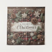 Land Kerstwandtapijt Wandkleed (Voorkant)