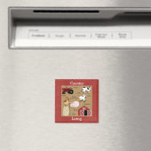 Land Keuken Collectie Boerderij Dieren Magneet (Insitu (Vaatwasser))