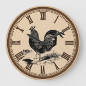  land Keukenmuurklok voor kippen Grote Klok (Voorkant)