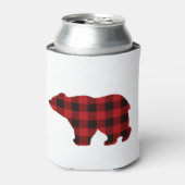 Land klassiek rood en zwart Beer Blikjeskoeler (Blikje Voorkant)