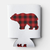 Land klassiek rood en zwart Beer Blikjeskoeler (Achterkant)