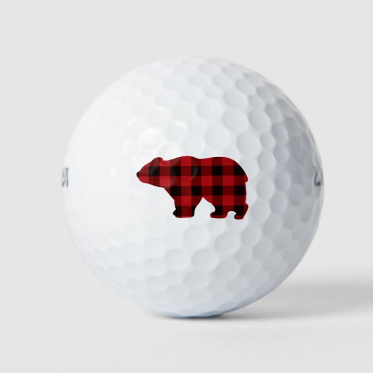 Land klassiek rood en zwart Beer Golfballen (Voorkant)
