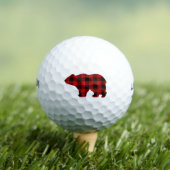Land klassiek rood en zwart Beer Golfballen (Insitu Shirt)