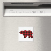 Land klassiek rood en zwart Beer Magneet (Insitu (Vaatwasser))