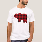 Land klassiek rood en zwart Beer T-shirt (Voorkant)