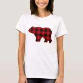 Land klassiek rood en zwart Beer T-shirt (Voorkant)
