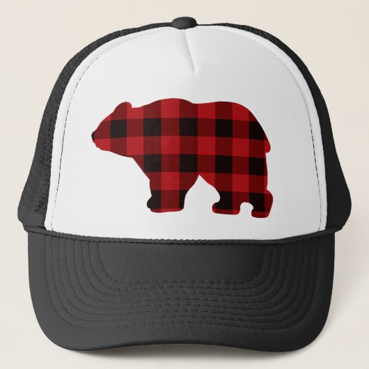 Land klassiek rood en zwart Beer Trucker Pet (Voorkant)