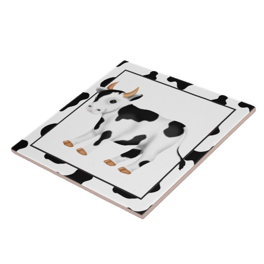 Land Koe cartoon keuken tegel Tegeltje (Zijkant)