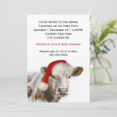 Land Koe Kerstfeest Feestdagenkaart (Staand voorkant)