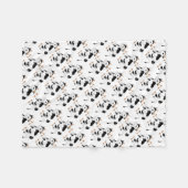 Land Koe patroon Fleece deken (Voorkant (Horizontaal))