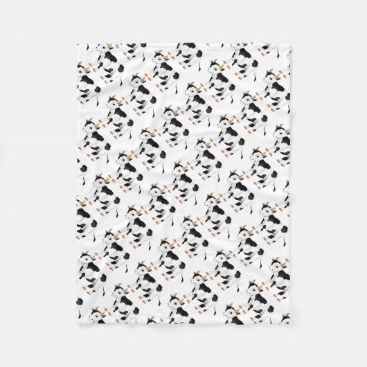 Land Koe patroon Fleece deken (Voorkant)