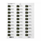 Land Koe Rundvlees Boerderij Adreslabel Etiket (Full Sheet)