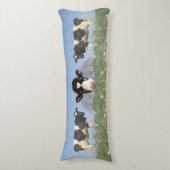 Land Koeien en Koe Gezicht Lichaamskussen (Voorkant Verticaal)