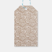 Land Kraft en kant bruiloft gunst Label Cadeaulabel (Achterkant)