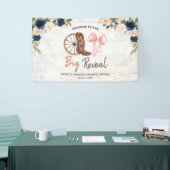 Land laarzen of strikken Geslacht onthullen grote  Spandoek (Beurs)