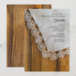 Land Lace Baby shower Kaart