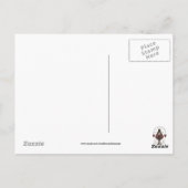 Land Ladybug cartoon leuk briefkaart (Achterkant)