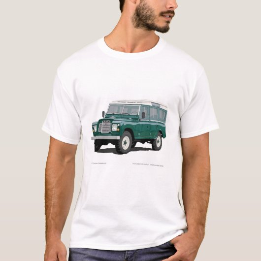 Land Landy Rover Car Classic  Wandeleend T-shirt (Voorkant)