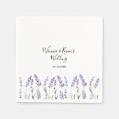 Land Lavendel Bruiloft Servet (Voorkant)
