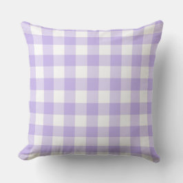 Land Lavender gingham Pattern Kussen