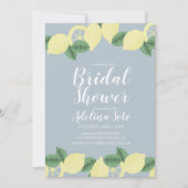 Land Lemon Boho Blush Blue Vrijgezellenfeest Kaart (Voorkant)