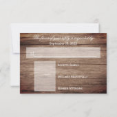 Land Licht Blauwgroen en Koraal - Houtsvat RSVP Kaartje (Achterkant)