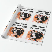 Land loopbaankruis cadeaupapier (Uitgerold)