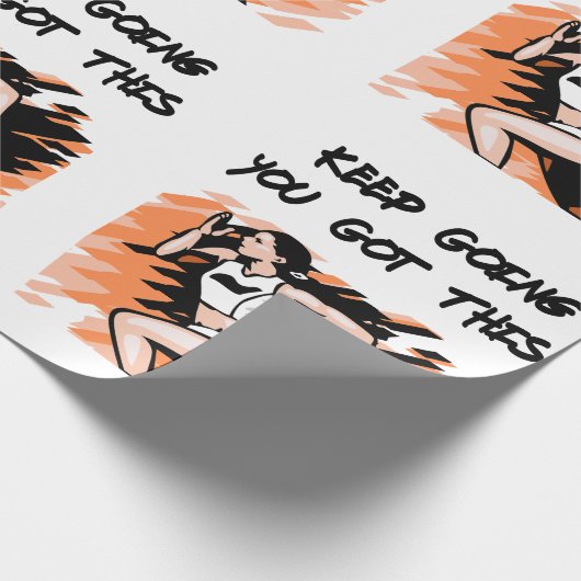 Land loopbaankruis cadeaupapier (Hoek)