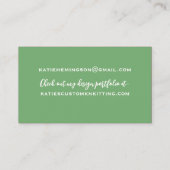 Land Love Knitting Visitekaartje (Achterkant)